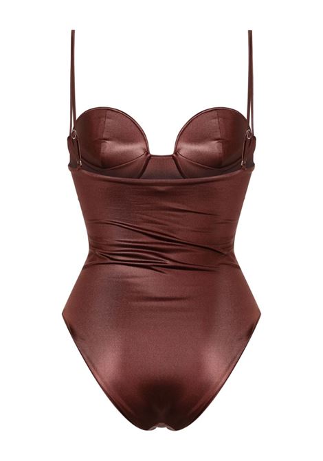 Brown Retro swimsuit Magda Butrym - women MAGDA BUTRYM | 605724BRWN